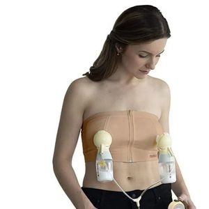 Medela Easy Expression Hands Free Pumping Bustier Bra, Nude Medium Size